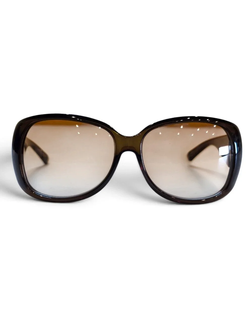 GUCCI Horesbit Sunglasses Women's Oversized Gradient Brown